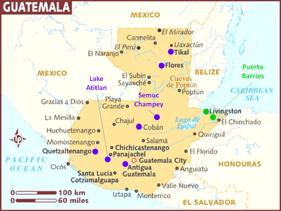 Guatemala Map