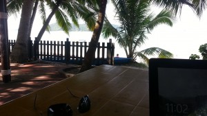 Tengah Beach from Restaurant