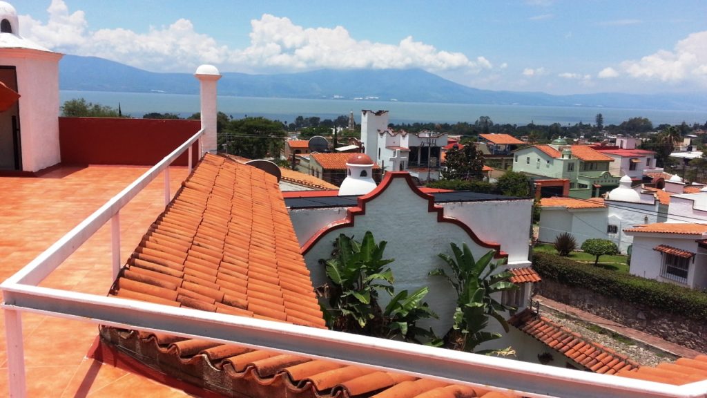 Ajijic - Hacienda Roof View of Lake