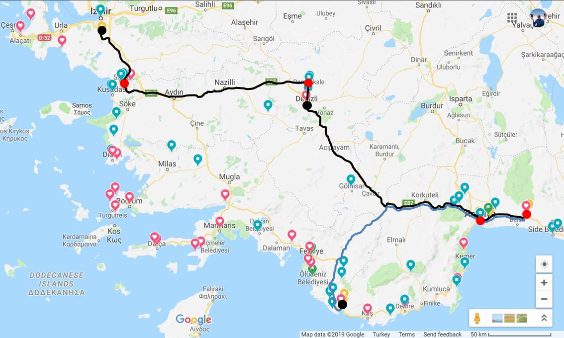 Road Trip Map