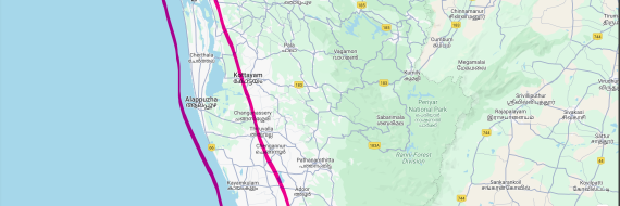 Kerala Backwaters Map